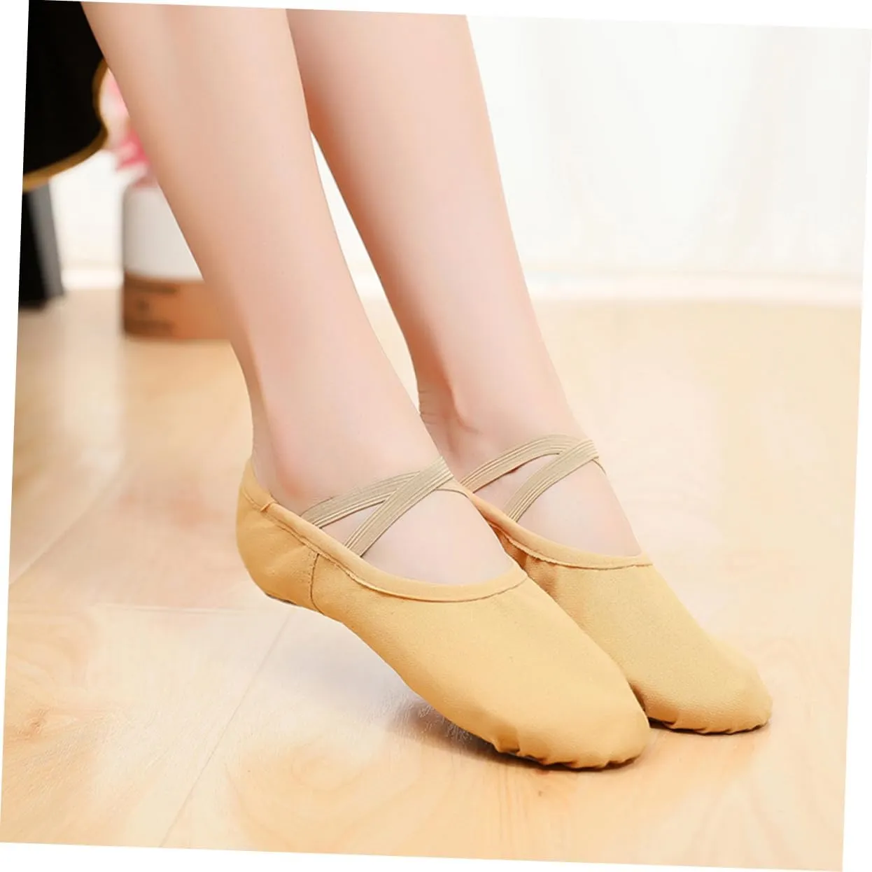 1 Pair Gymnastics Shoes Ballroom Dance Shoes Soft Bottom Slippers for Women Womens Flat Shoes Soft Sole Shoe Girls Flat Shoes Yoga Dance Shoe Child Pocket Sports Shoes