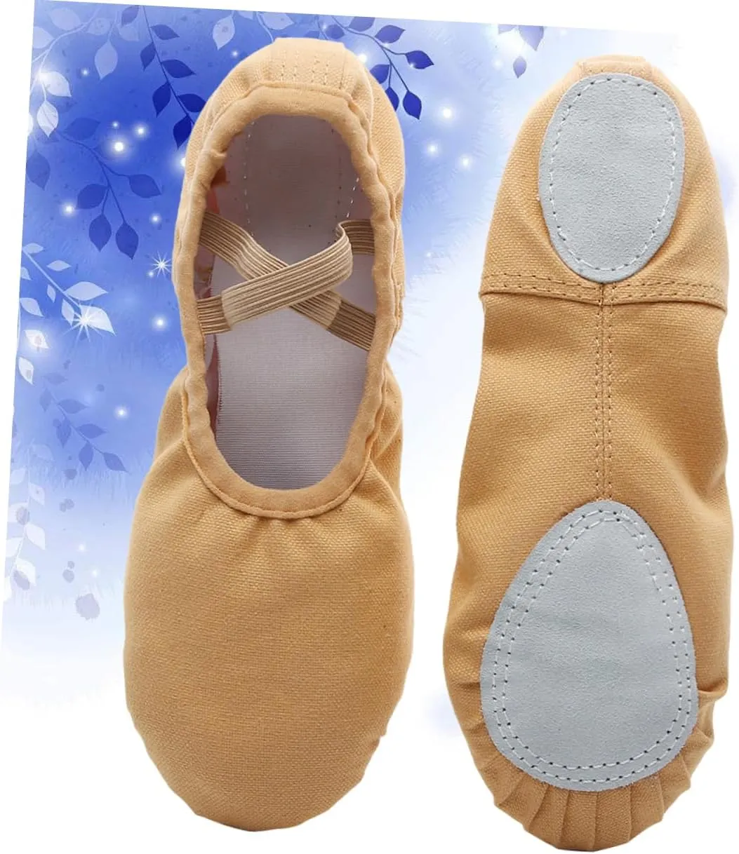 1 Pair Gymnastics Shoes Ballroom Dance Shoes Soft Bottom Slippers for Women Womens Flat Shoes Soft Sole Shoe Girls Flat Shoes Yoga Dance Shoe Child Pocket Sports Shoes