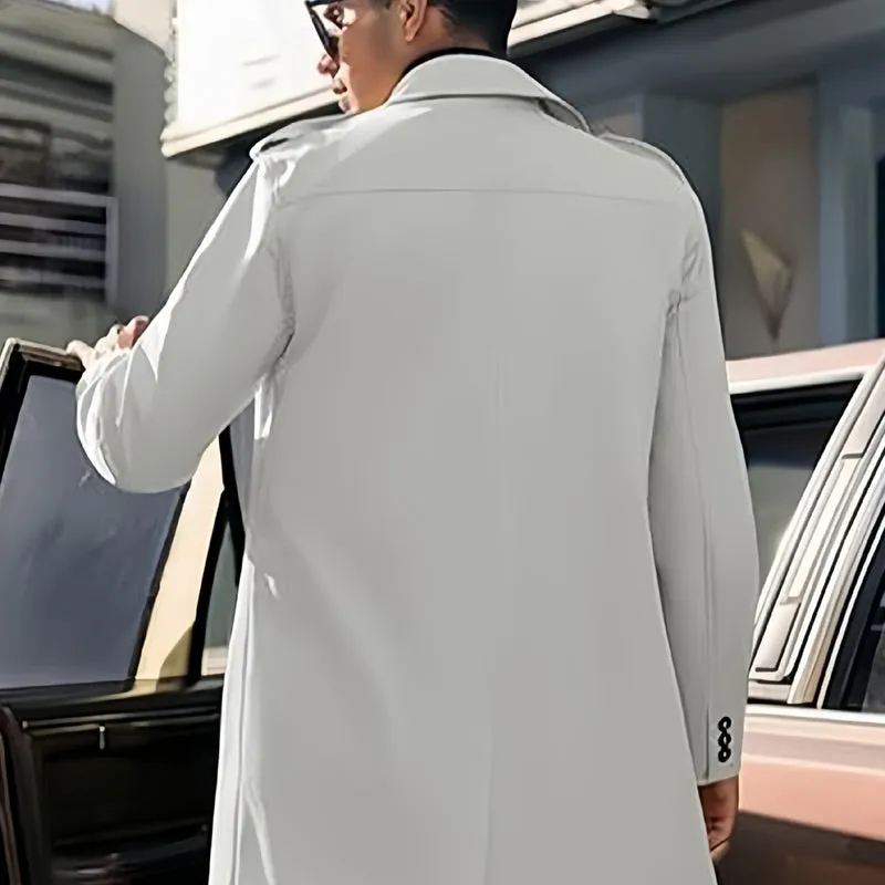 ⏳2025 Hot Sale🔥Men's Lapel Double Breasted Coats with Pockets🧥Save 64%🔥