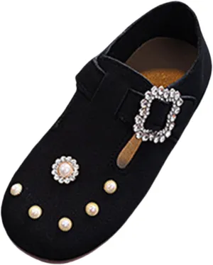 2025 Toddler Little Kid Girls Dress Pumps Glitter Sequins Bowknot Heels Dance Shoes Sandals