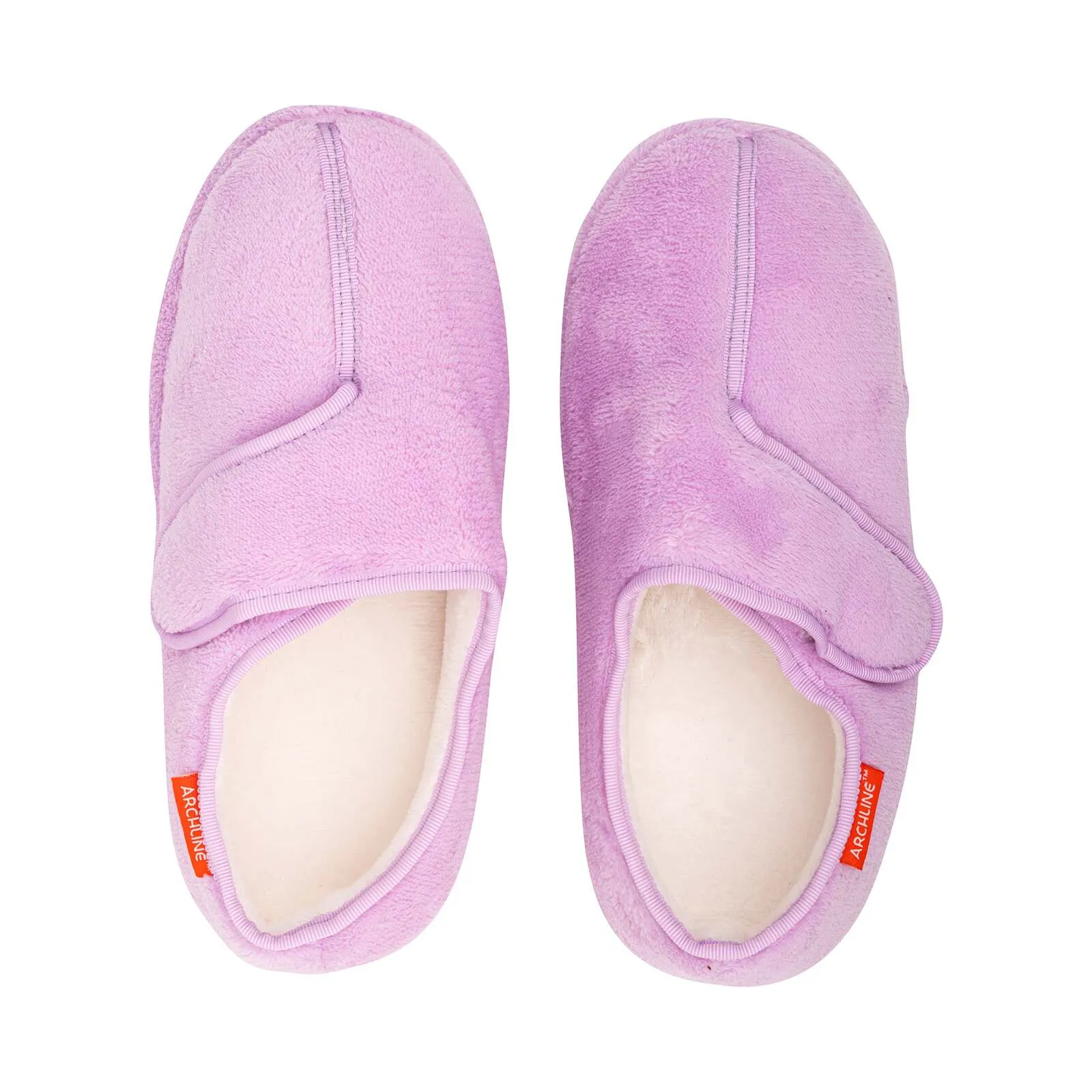 ARCHLINE Orthotic Plus Slippers Closed Scuffs Pain Relief Moccasins - Lilac - EU 43