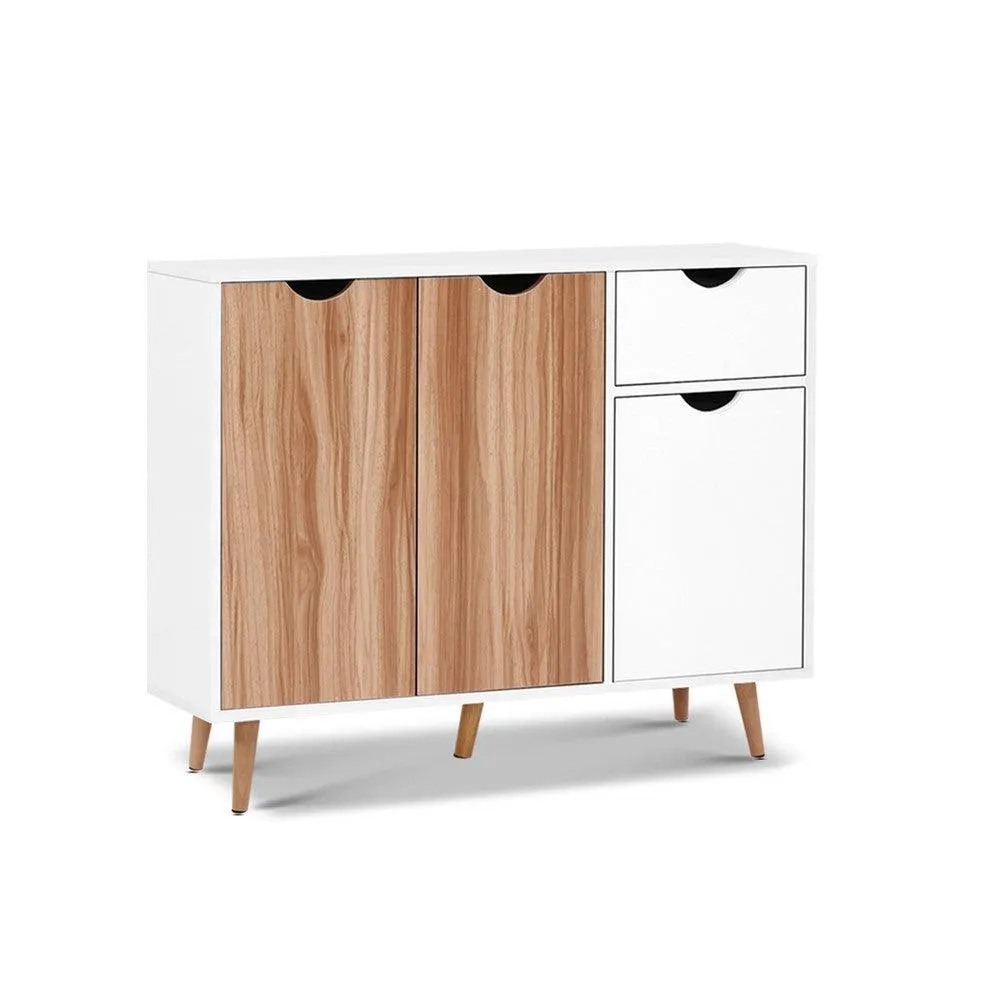 Artiss Buffet Sideboard Cabinet 90cm - White