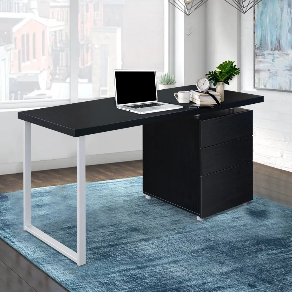 Artiss Computer Desk Drawer Black 140cm