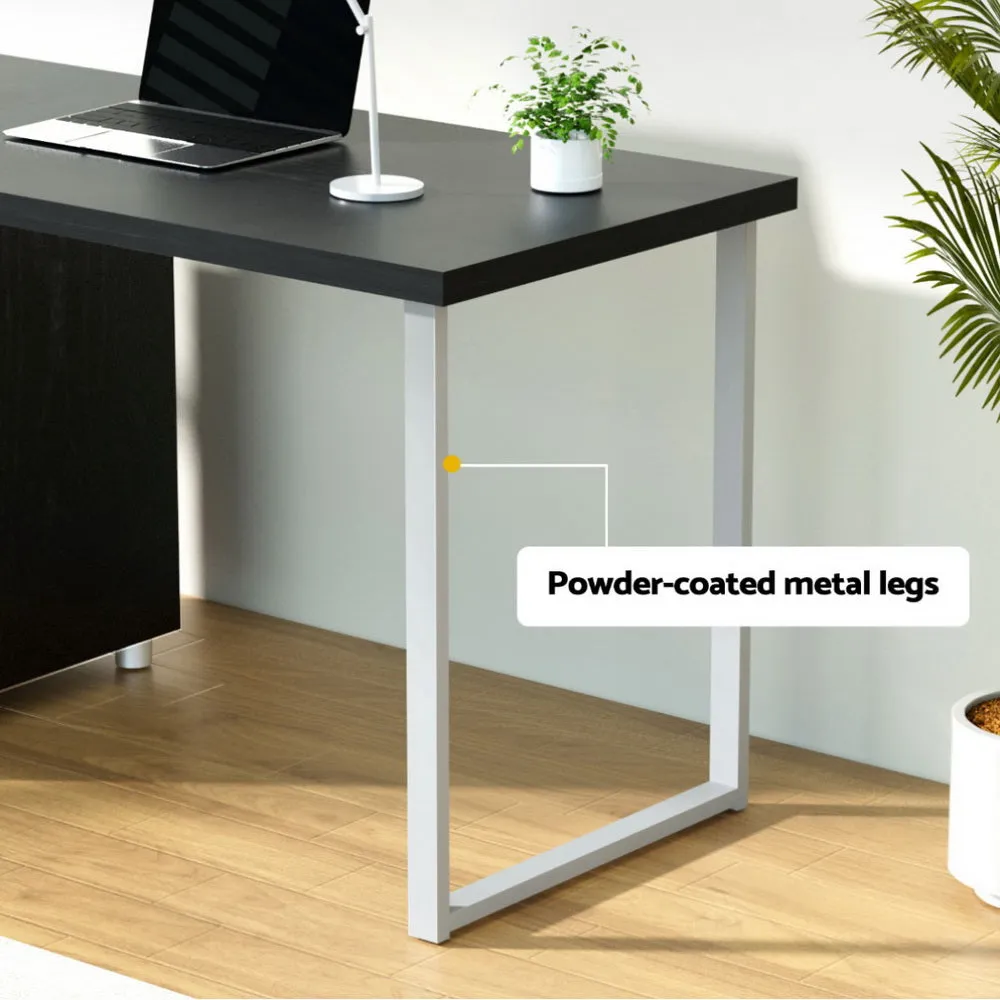 Artiss Computer Desk Drawer Black 140cm