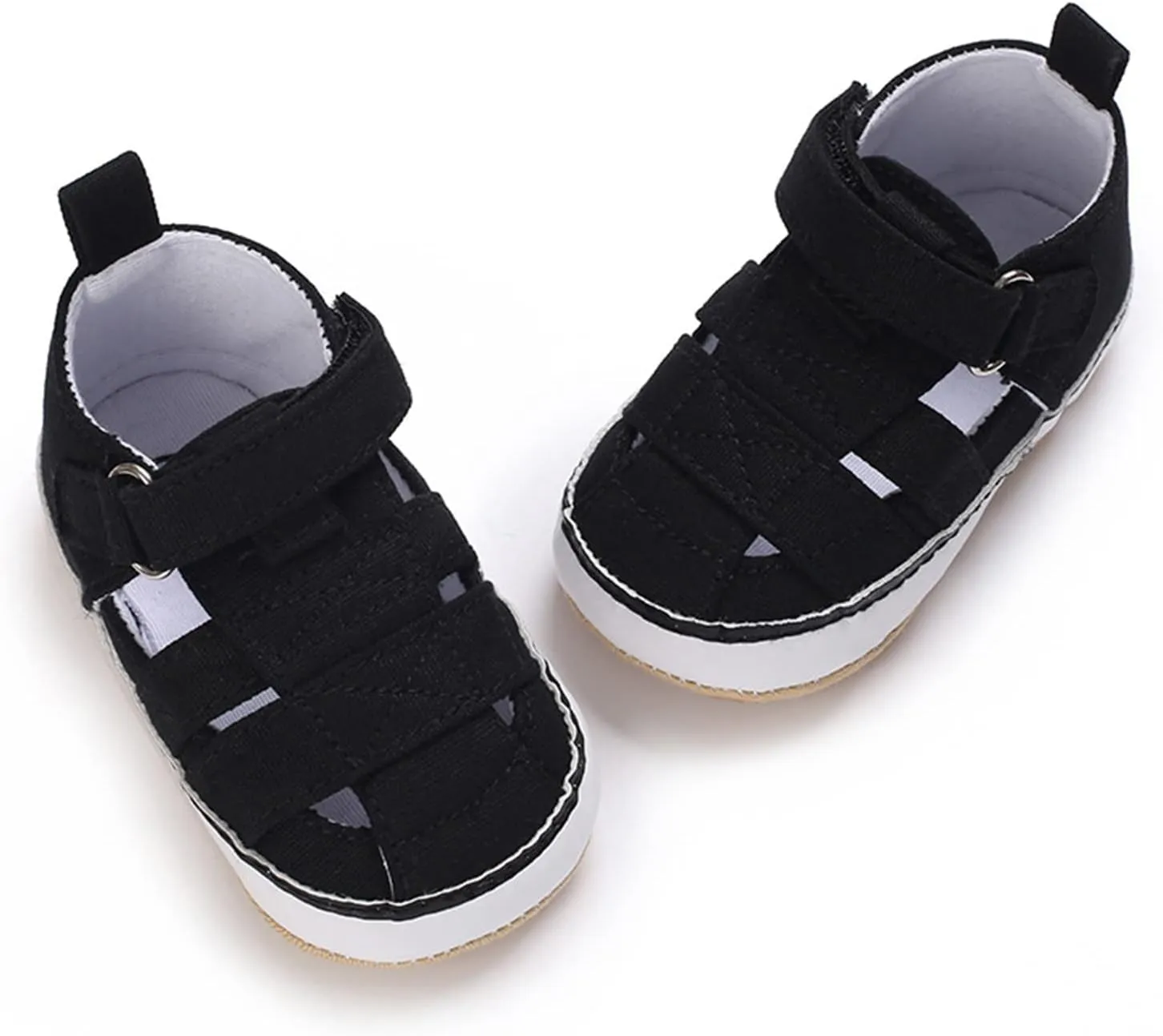 Baby Canvas Sandals Infant Squeaky Shoes Newborn Non-Slip Rubber Sole Sandals For Baby Boys First Walkers Shoes