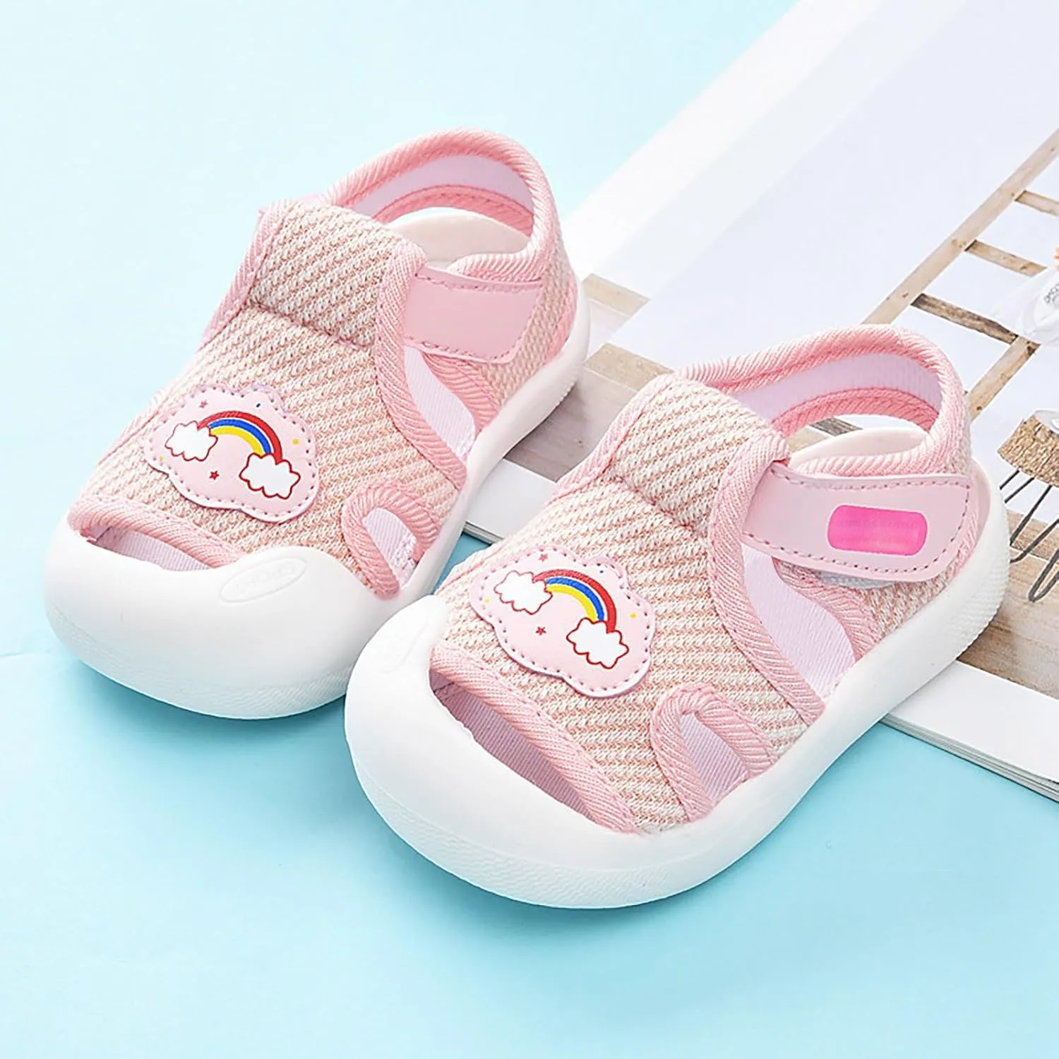 Baby Girls Boys Sport Sandals Lightweight Breathable Non Slip First Walking Shoes Infant Toddler Outdoor Sneakers