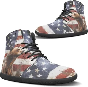 Barefoot Shoes for Women Comfortable High Top Anti-Skid Wide Toe Box Tennis Shoes Waterproof Zero Drop Minimalist Sport Hiking Sneakers for Women US 6-13.5
