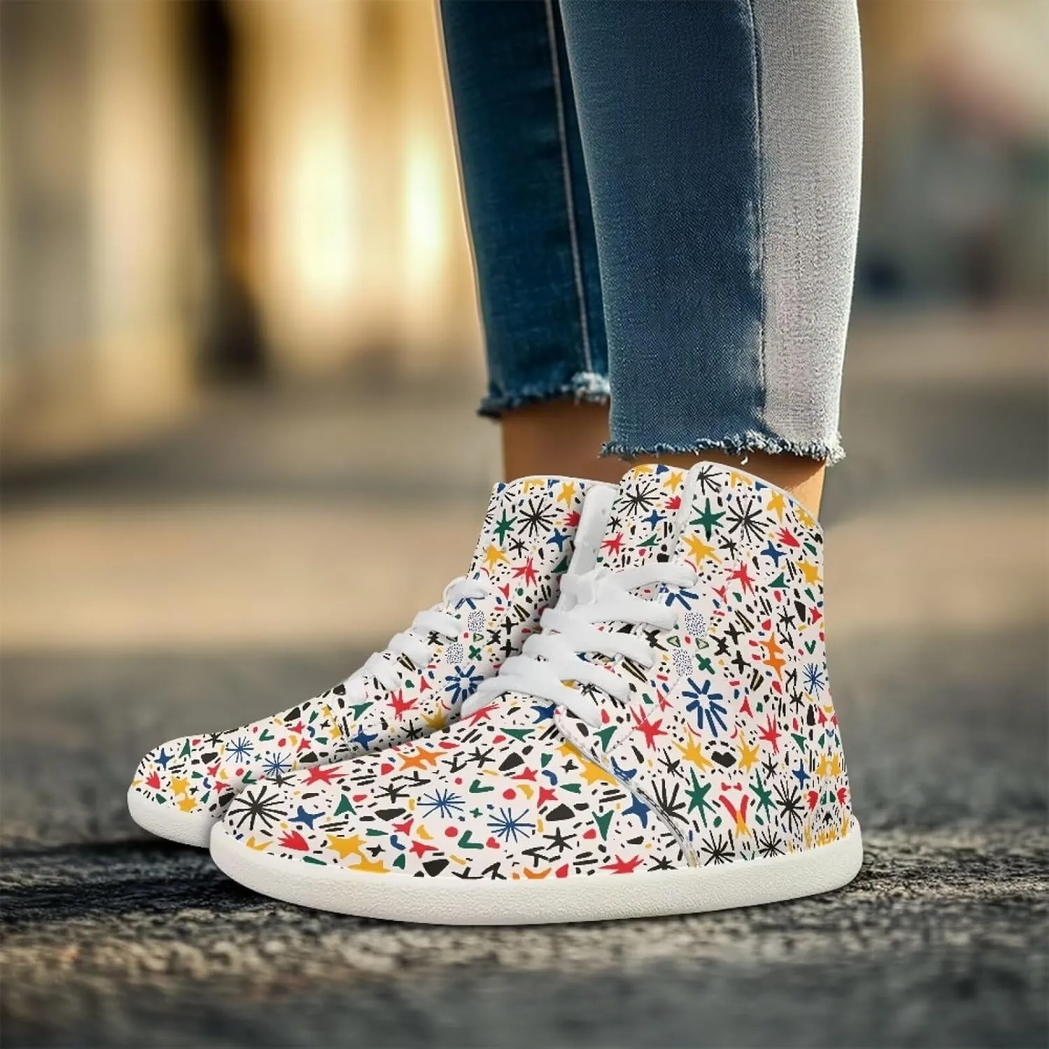 Barefoot Shoes for Women Comfortable High Top Anti-Skid Wide Toe Box Tennis Shoes Zero Drop Minimalist Sport Hiking Sneakers for Women US 6-13.5