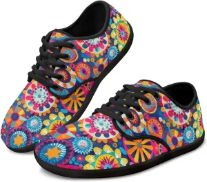 Barefoot Shoes for Women Comfy Zero Drop Low-Top Breathable Mesh Tennis Shoes Anti-Skid Wide Toe Box Sport Workout Hiking Sneakers for Ladies US 6-13.5