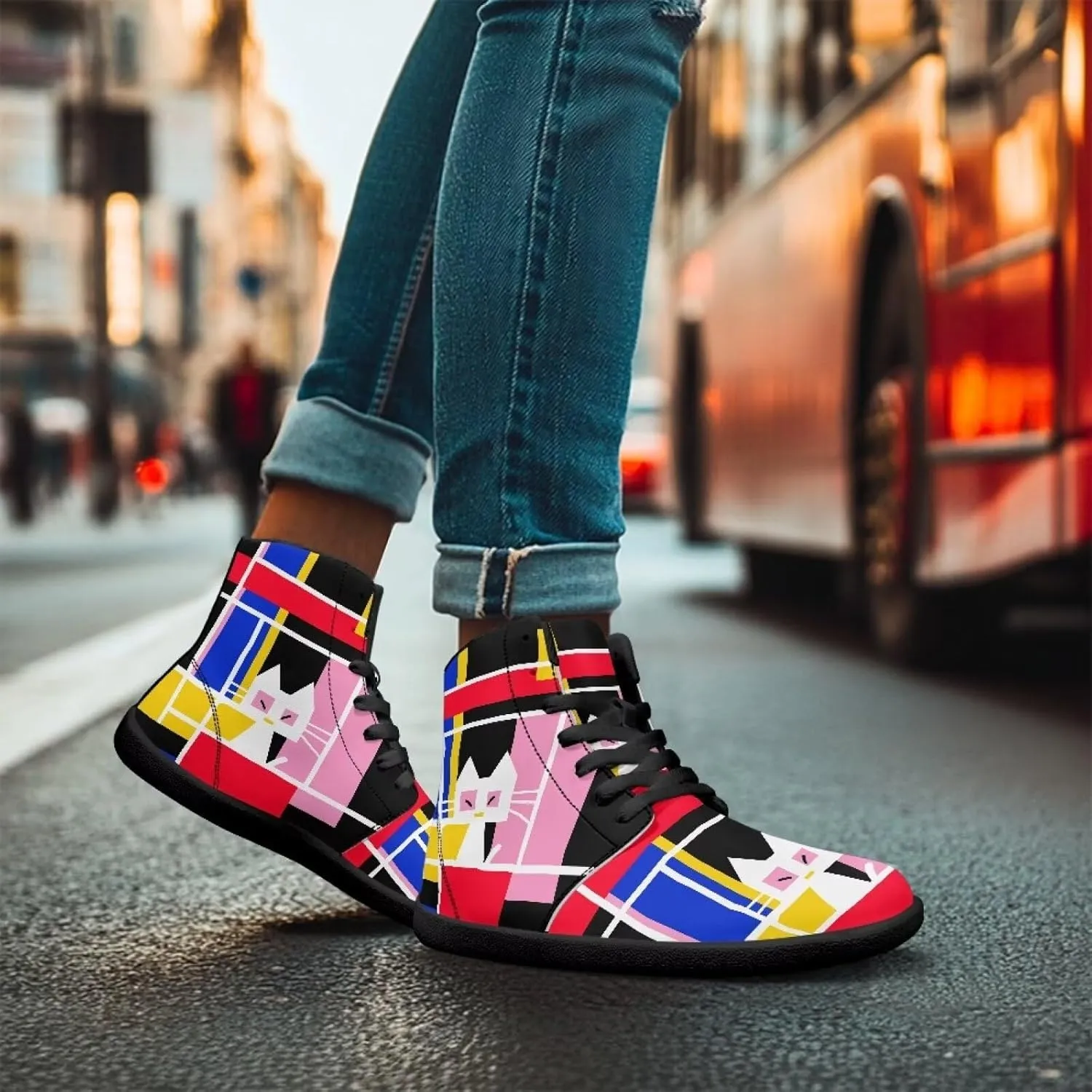 Barefoot Shoes for Women High Top Comfortable Wide Toe Box Tennis Shoes Zero Drop Waterproof Anti-Skid Minimalist Hiking Sneakers for Women US 6-13.5