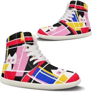 Barefoot Shoes for Women High Top Comfortable Wide Toe Box Tennis Shoes Zero Drop Waterproof Anti-Skid Minimalist Hiking Sneakers for Women US 6-13.5