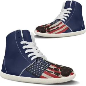 Barefoot Shoes for Women High Top Comfortable Wide Toe Box Tennis Shoes Zero Drop Waterproof Anti-Skid Minimalist Hiking Sneakers for Women US 6-13.5