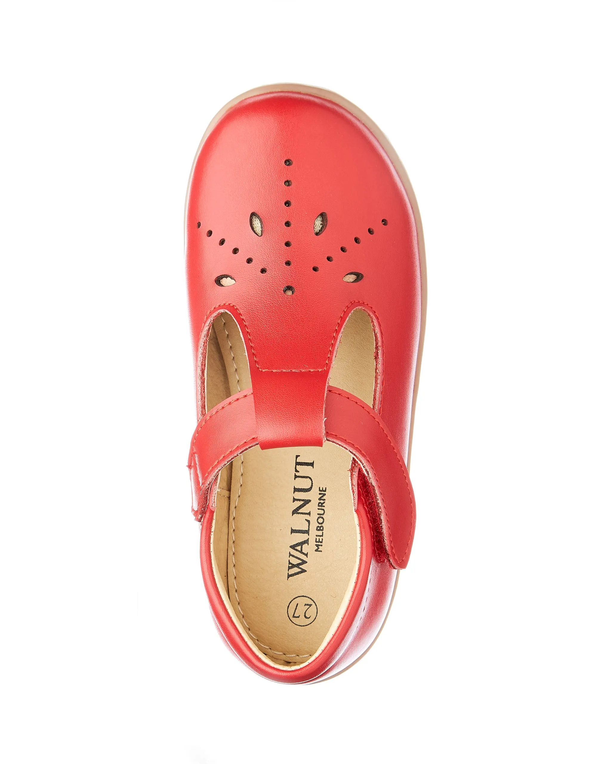 Bette Leather T-bar Red