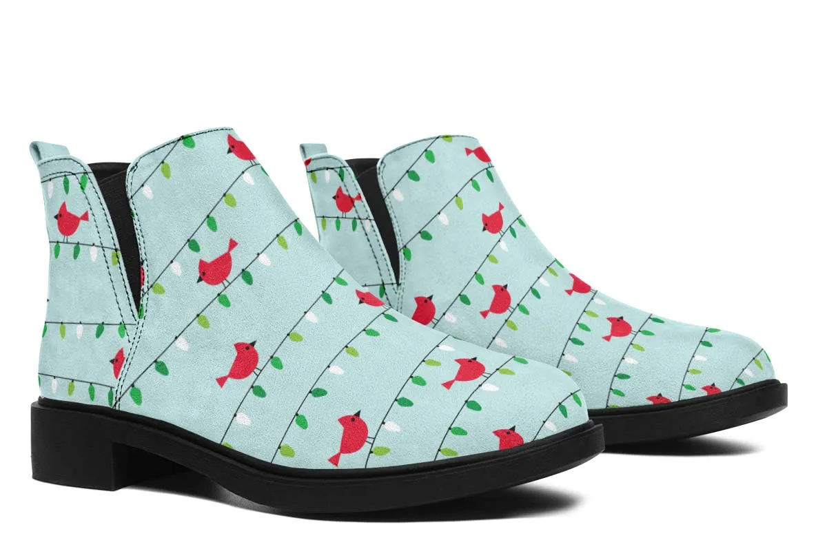 Birds On Christmas Lights Neat Vibe Boots