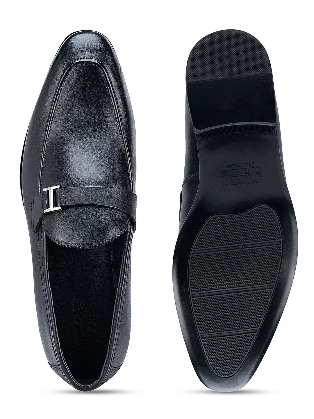 Black Leather Loafers