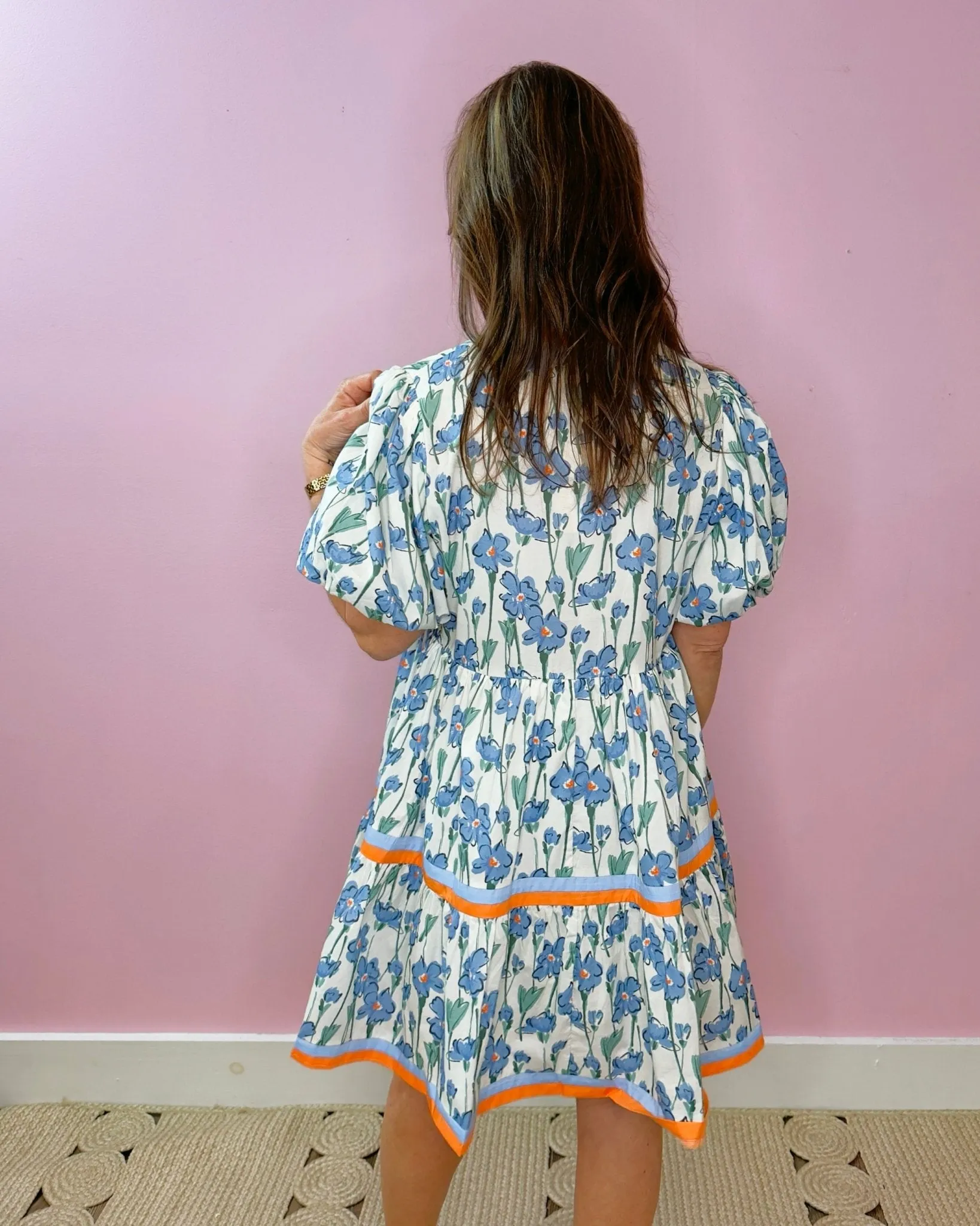 Bluebell Bloom Floral Tiered Dress