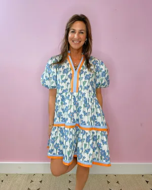 Bluebell Bloom Floral Tiered Dress