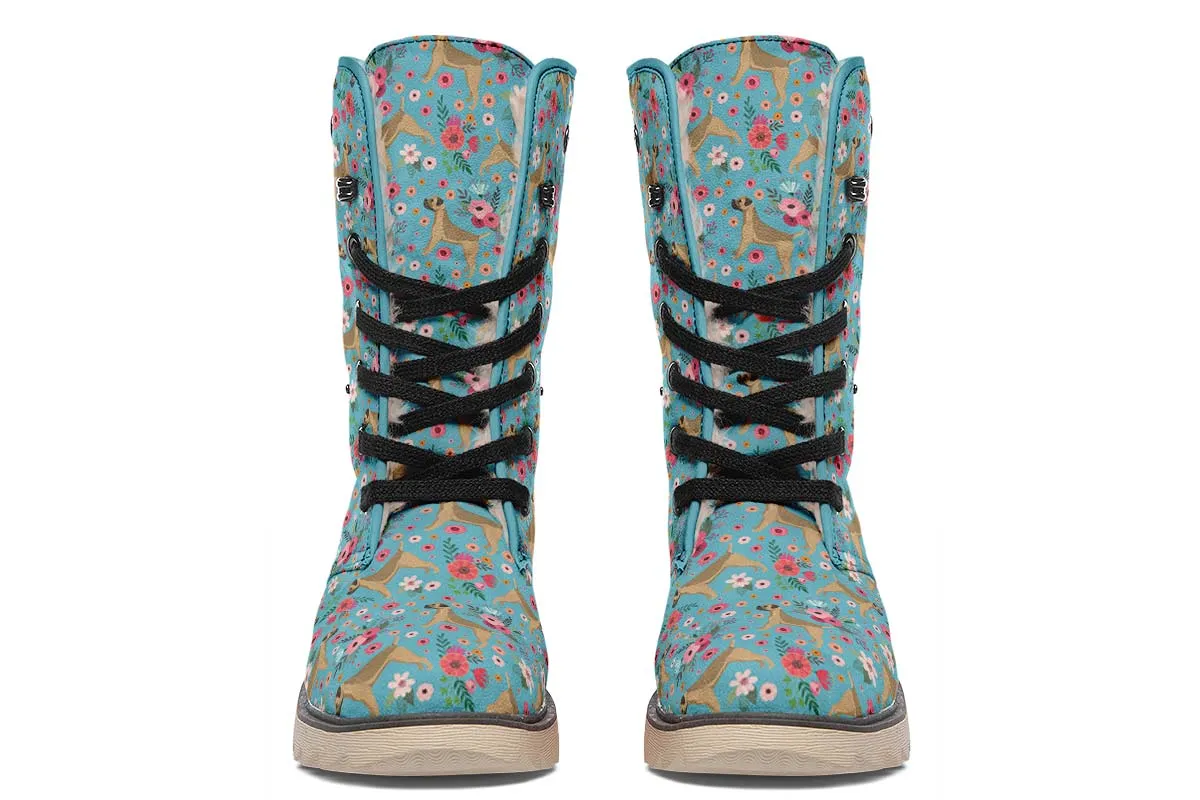 Border Terrier Flower Polar Vibe Boots