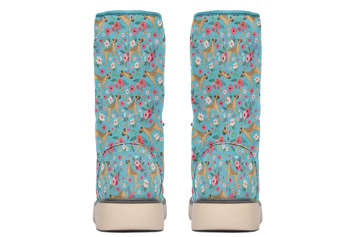 Border Terrier Flower Polar Vibe Boots