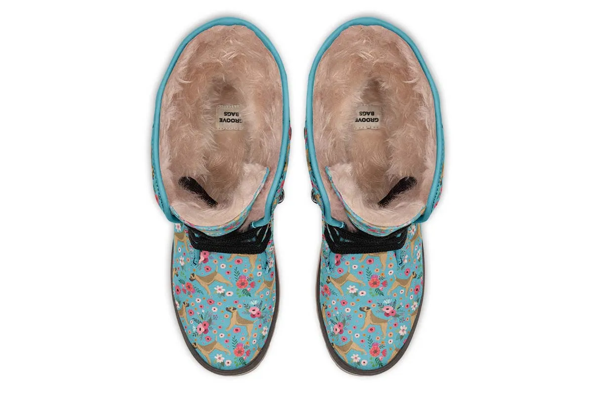 Border Terrier Flower Polar Vibe Boots