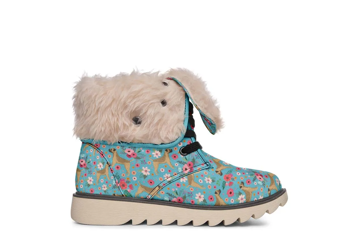 Border Terrier Flower Polar Vibe Boots