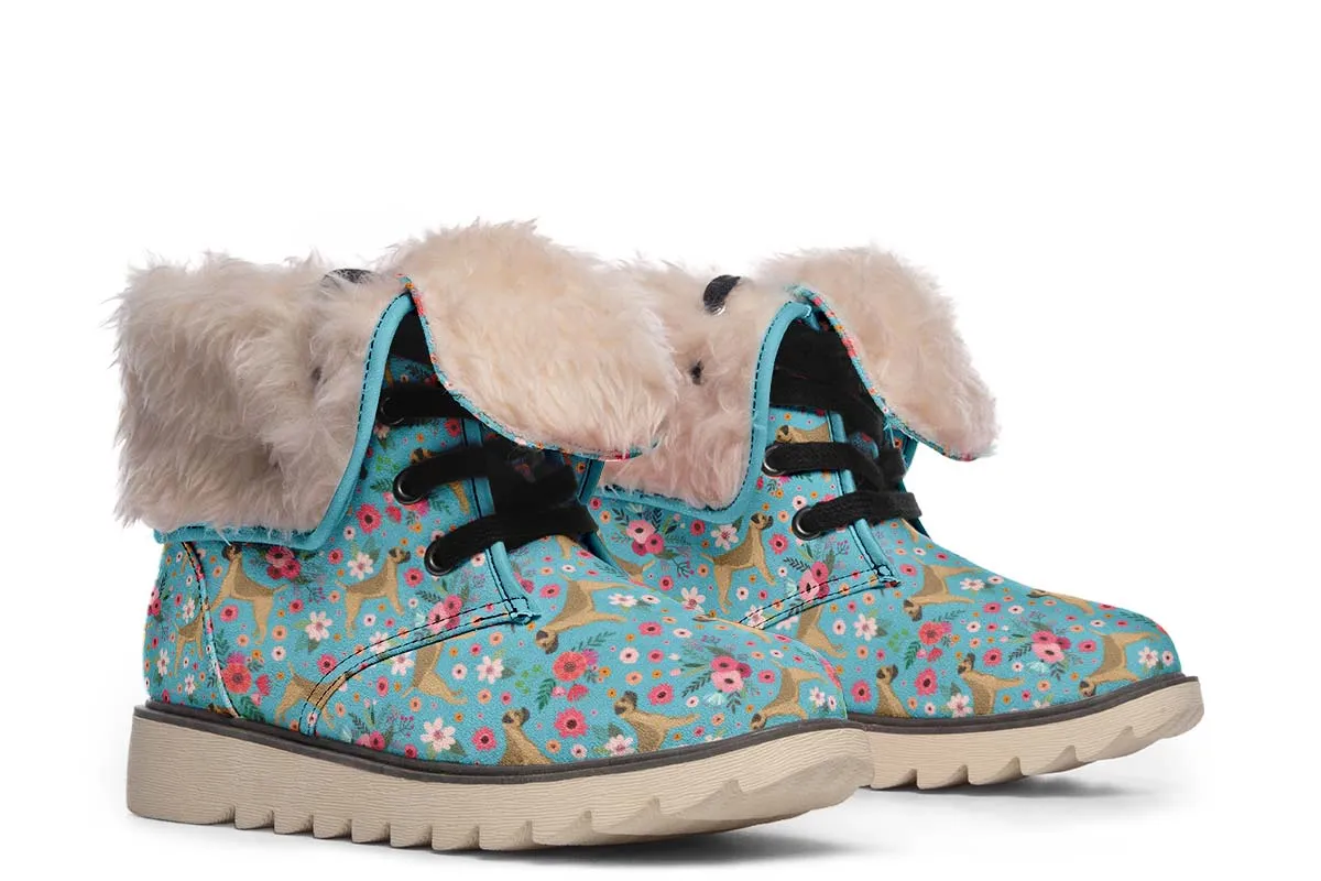 Border Terrier Flower Polar Vibe Boots