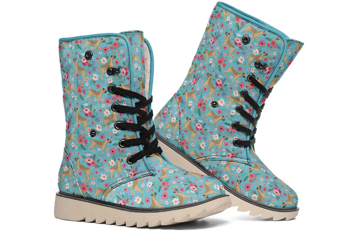 Border Terrier Flower Polar Vibe Boots