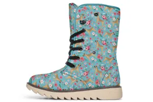 Border Terrier Flower Polar Vibe Boots