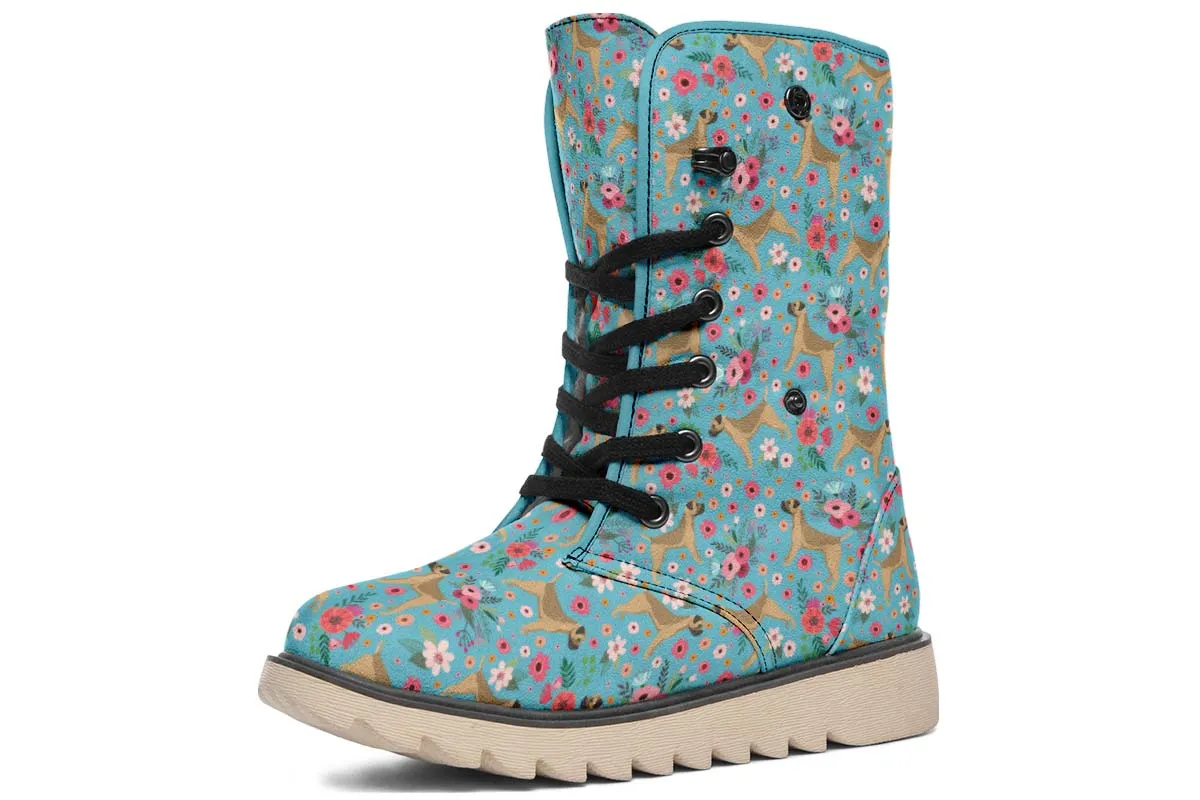 Border Terrier Flower Polar Vibe Boots