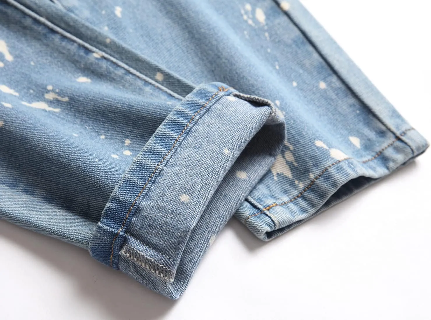 Boy's Skinny Fit Ripped Destroyed Distressed Slim Fashion Stretch Jeans Pants