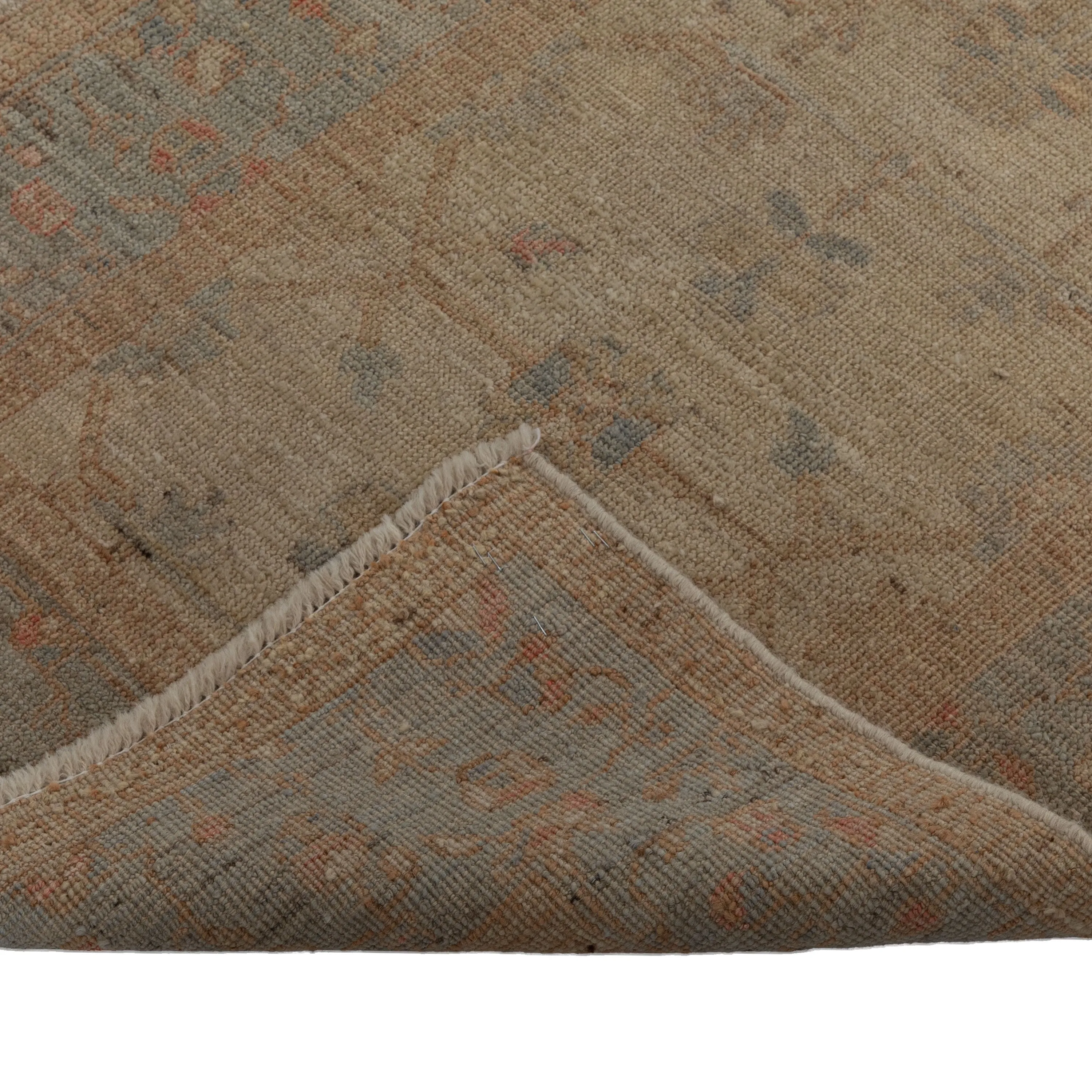 Brown Zameen Transitional Wool Runner - 2'11" x 10"