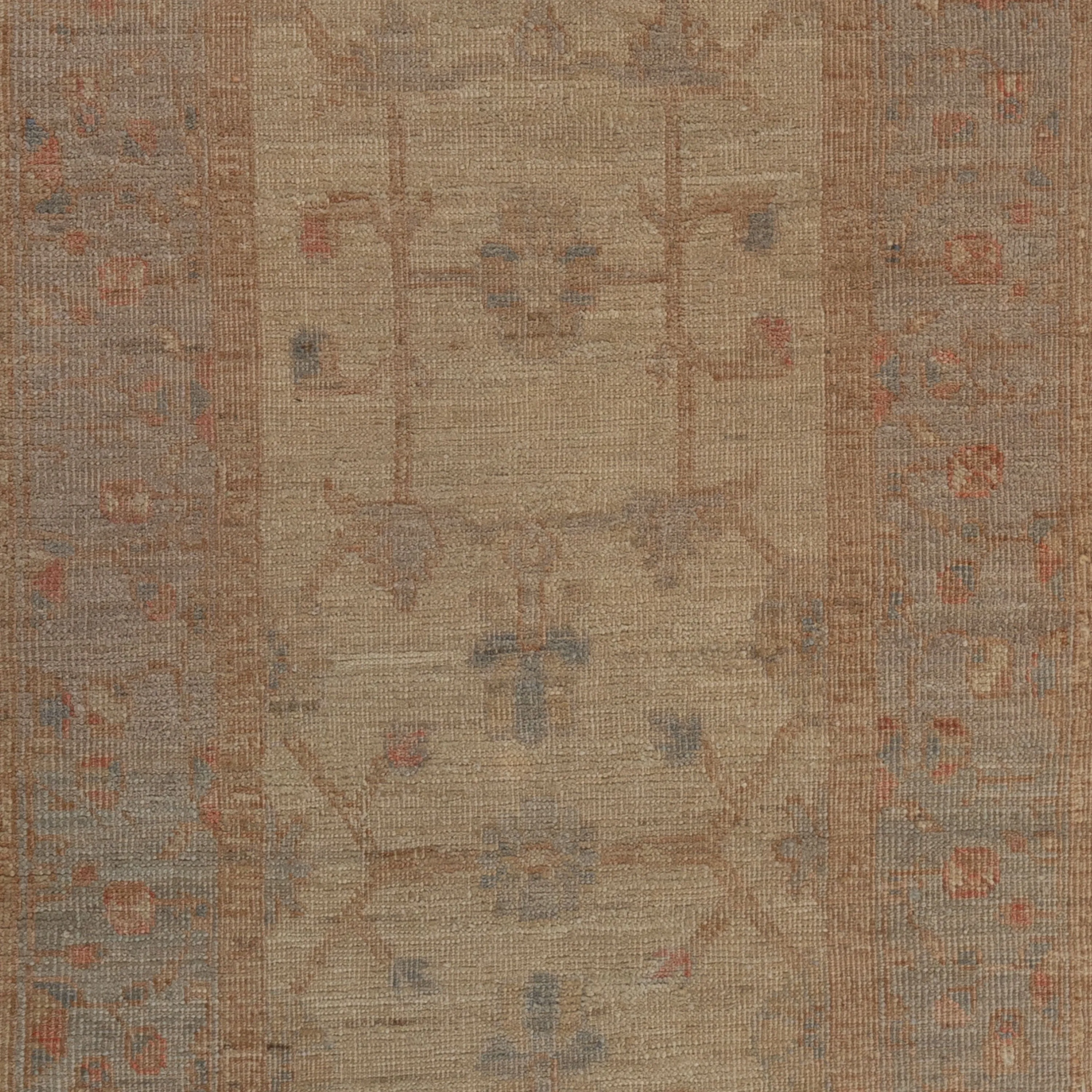Brown Zameen Transitional Wool Runner - 2'11" x 10"