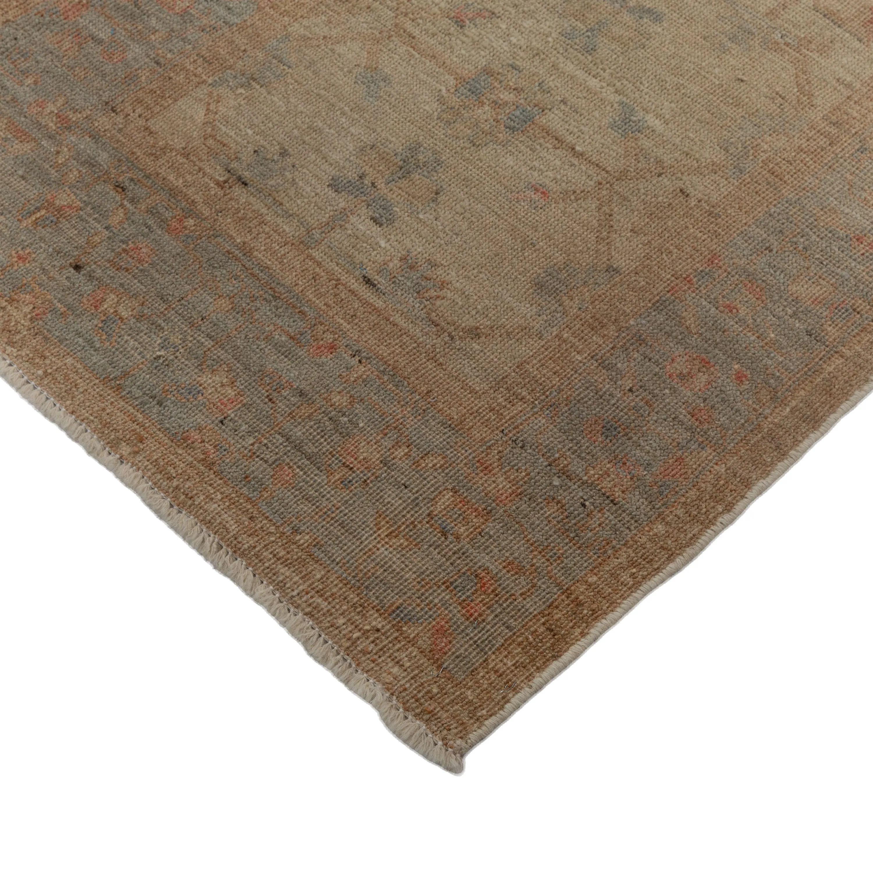 Brown Zameen Transitional Wool Runner - 2'11" x 10"