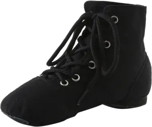 Canvas Jazz Dancing Sneakers Ballet Dance Boots for Girls Boys Black Jazz Shoes Girls Ballet Pointe Shoes for Girls