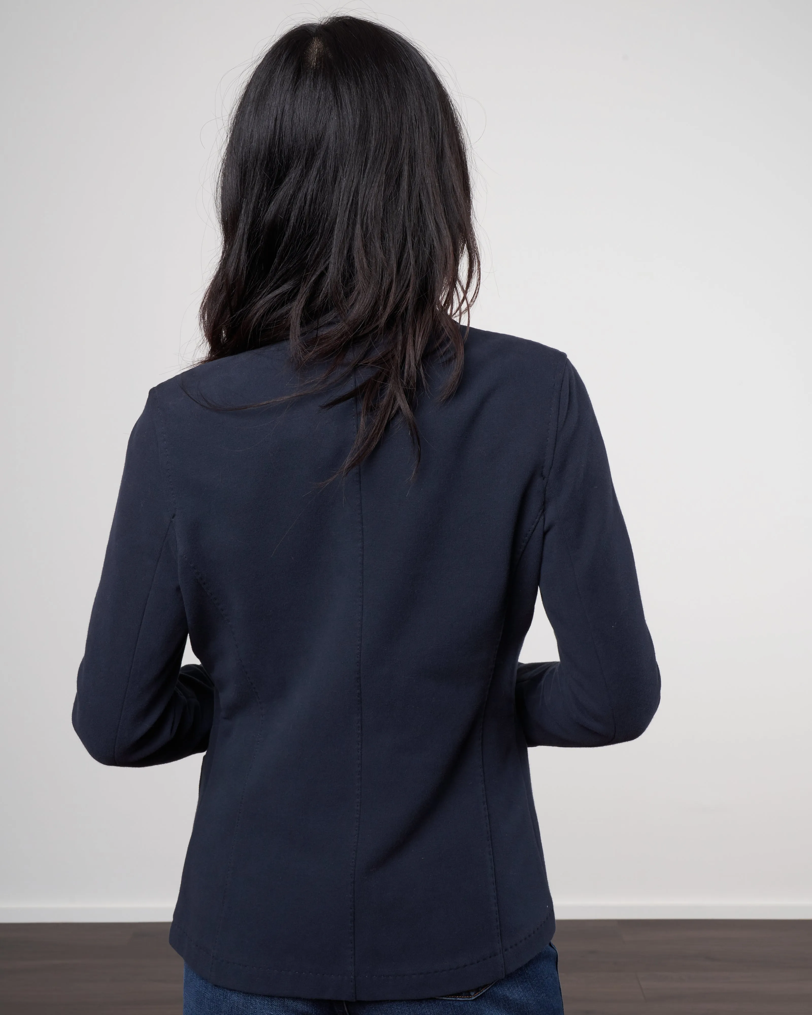cashmere touch slim fit jacket - blue notte