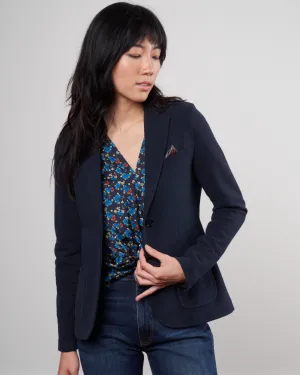 cashmere touch slim fit jacket - blue notte