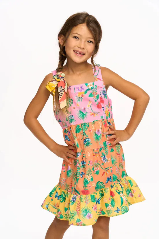 Chaser Kids Nova Tank Dress - Multi Tropical Floral - FINAL SALE