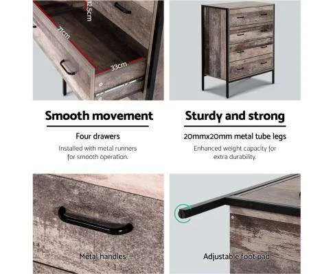 Chest of Drawers - Industrial Rustic