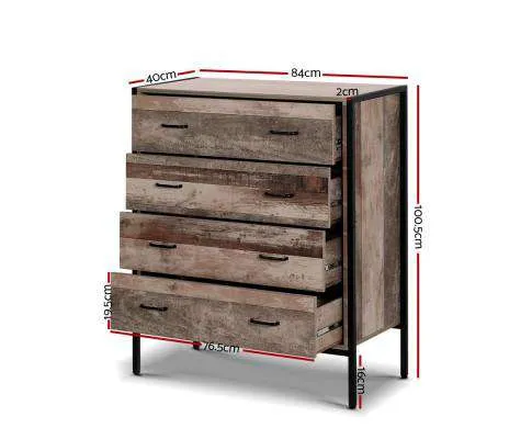 Chest of Drawers - Industrial Rustic