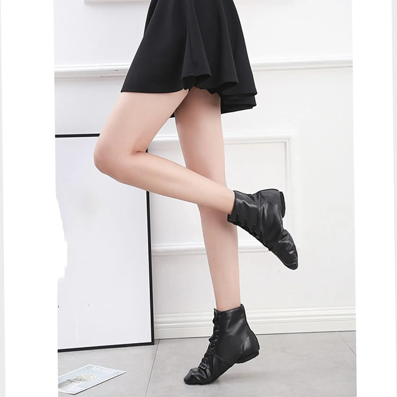 Children's Pu Dance Shoes Soft Sole Trainers Ballet Shoes Sandals Jazz Dance Shoes Fashion Boots Modern Girl Boots