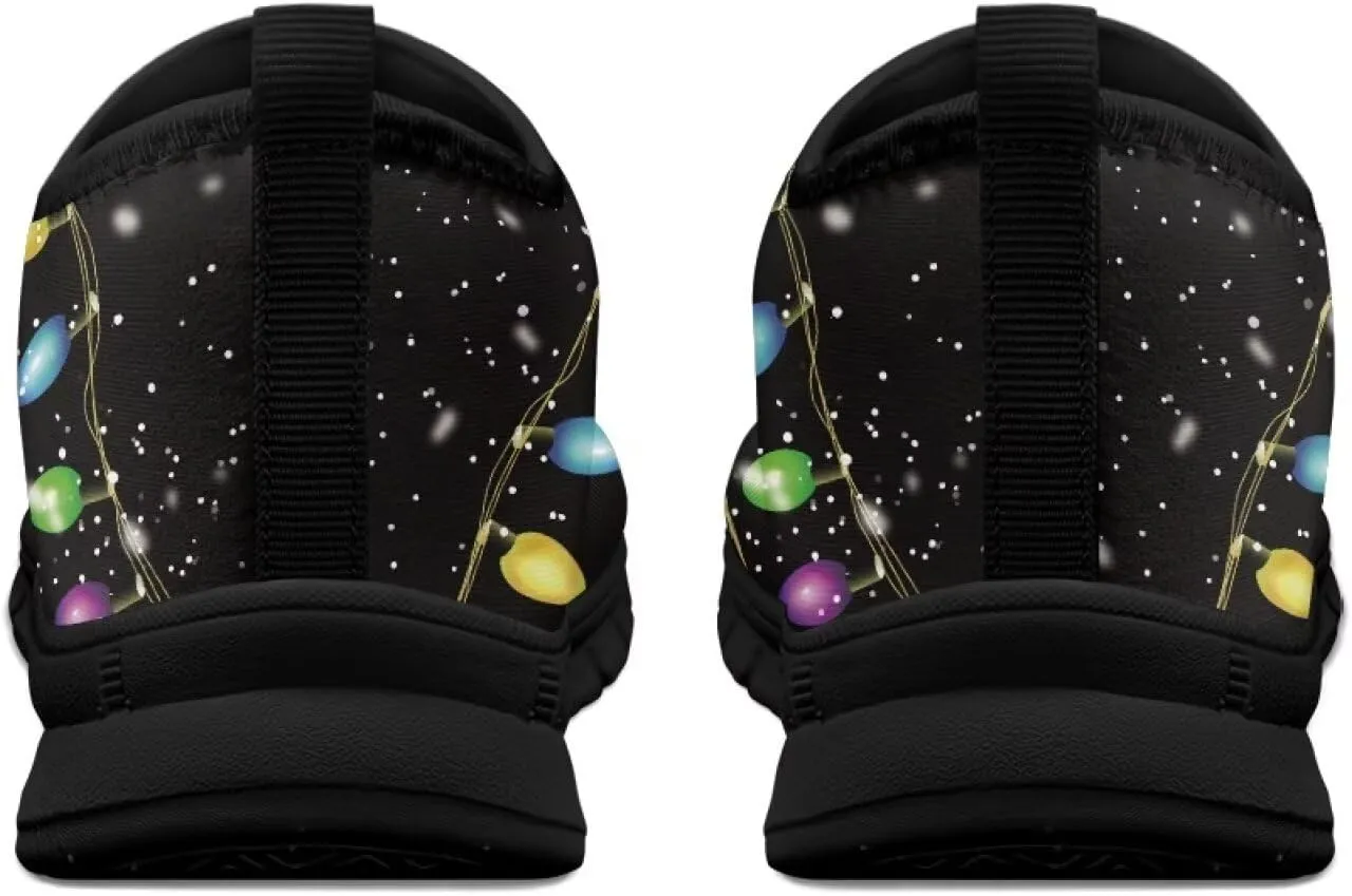 Christmas Sneakers for Women Casual Comfortable Lightweight Low-Top Slip-On Sneakers Breathable Outdoor Sport Walking Shoes for Teen Girls US 5.5-11.5
