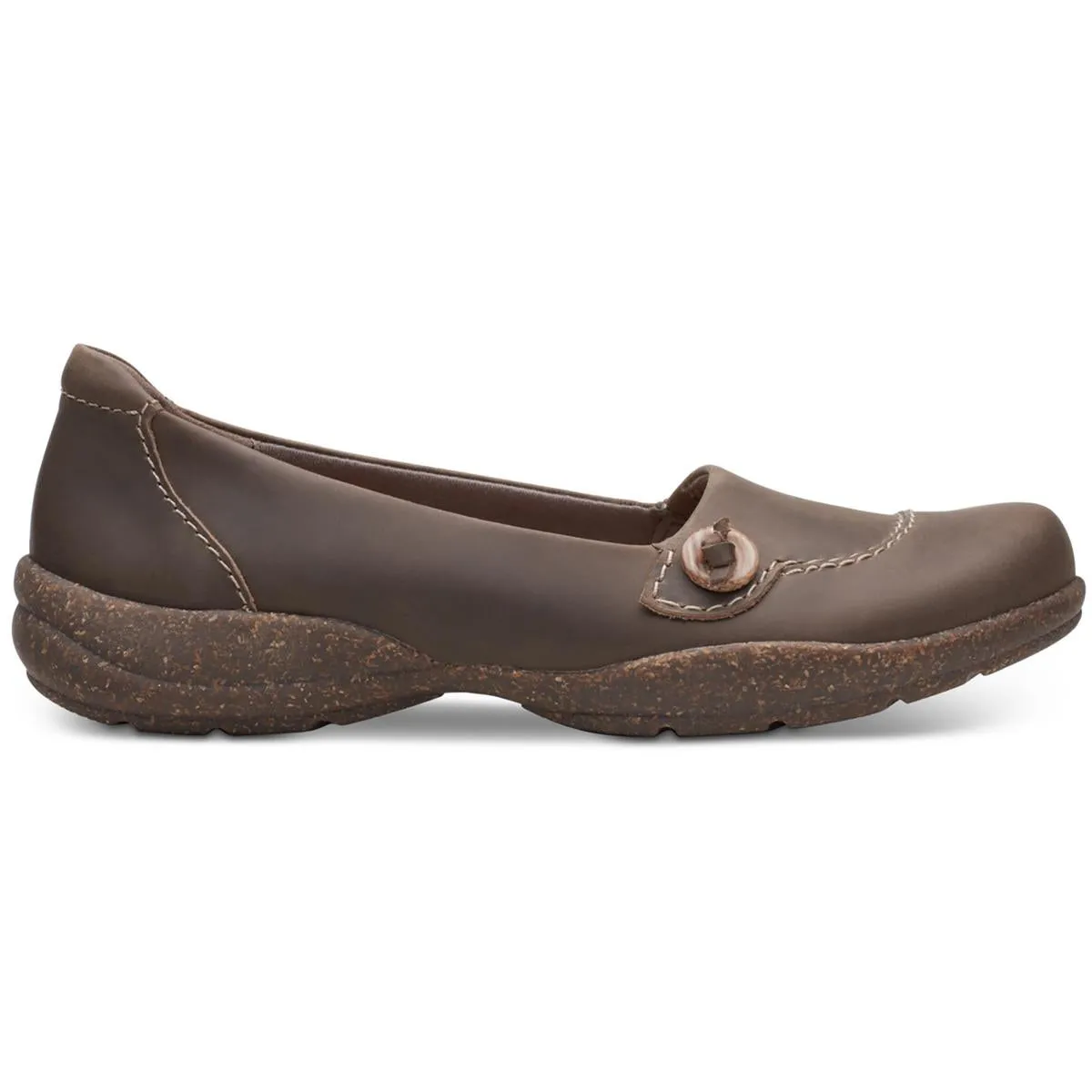 Clarks Womens Roseville Sky Round Toe Slip-On Loafers