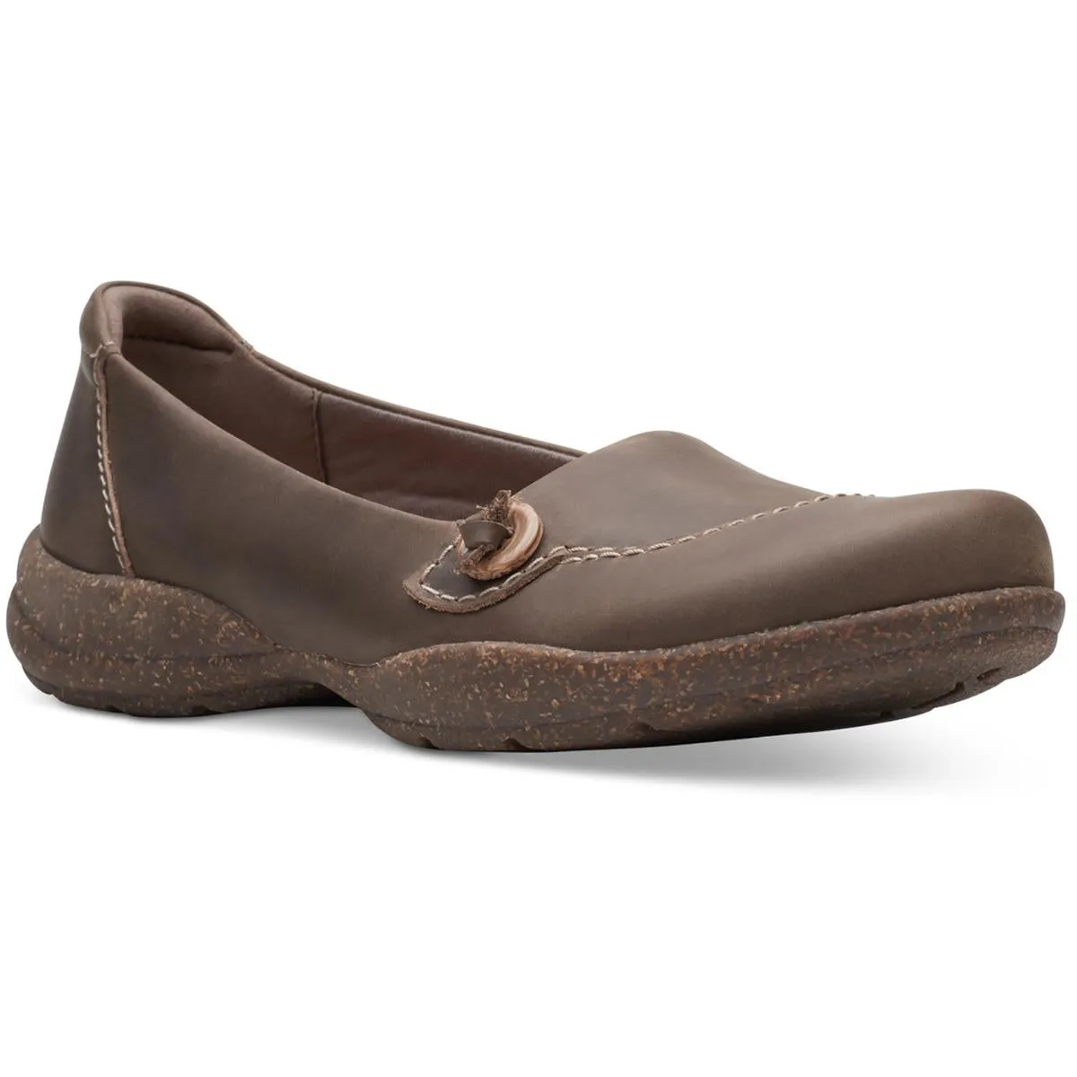 Clarks Womens Roseville Sky Round Toe Slip-On Loafers