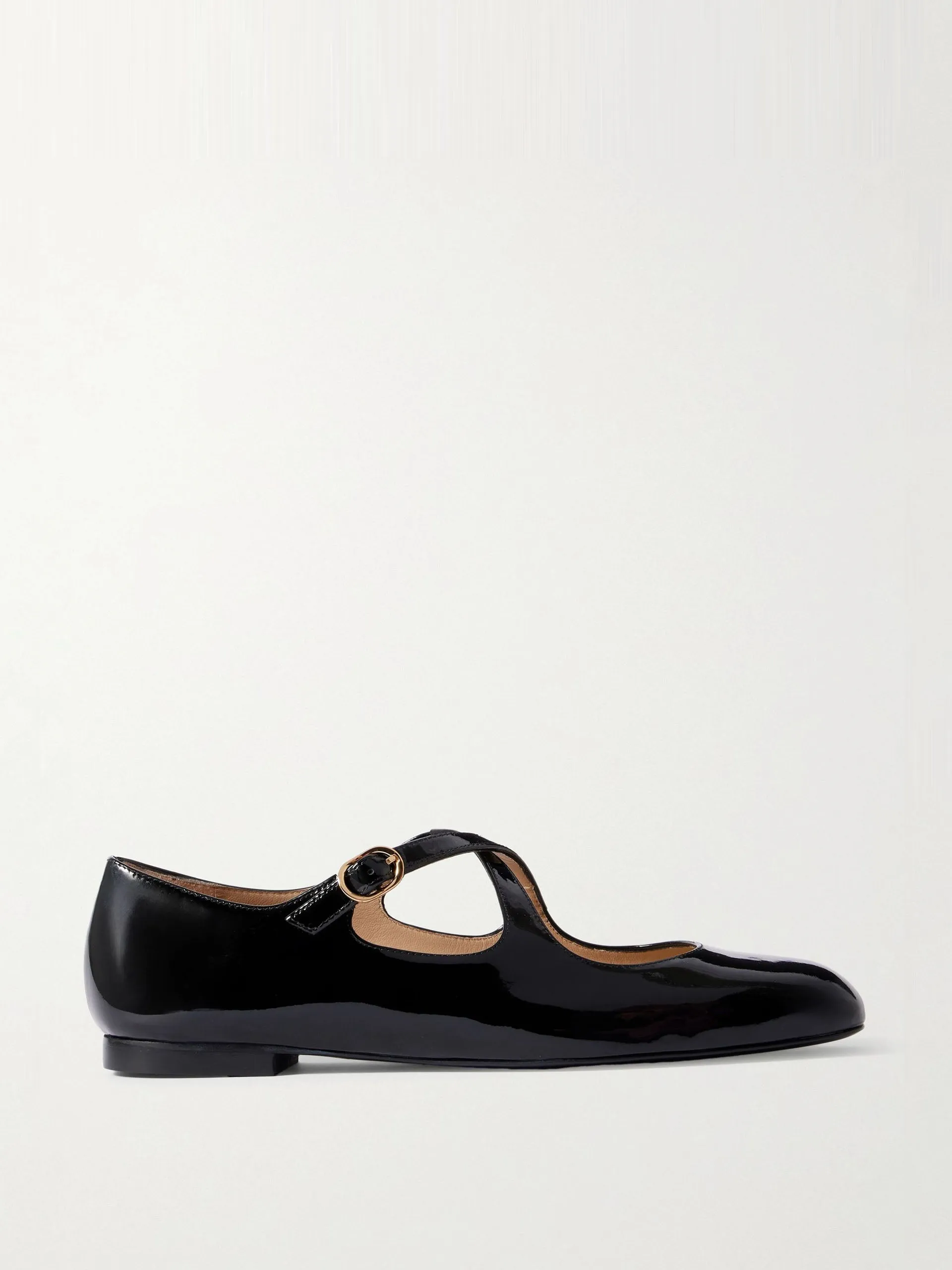 Clem patent-leather Mary-Jane ballet flats