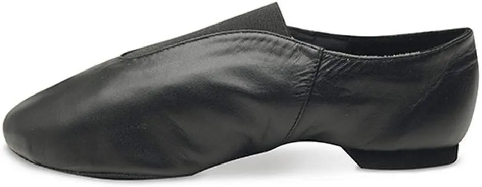 Danshuz Girls Black Soft Leather Split Sole Value Jazz Shoes 1 Kids