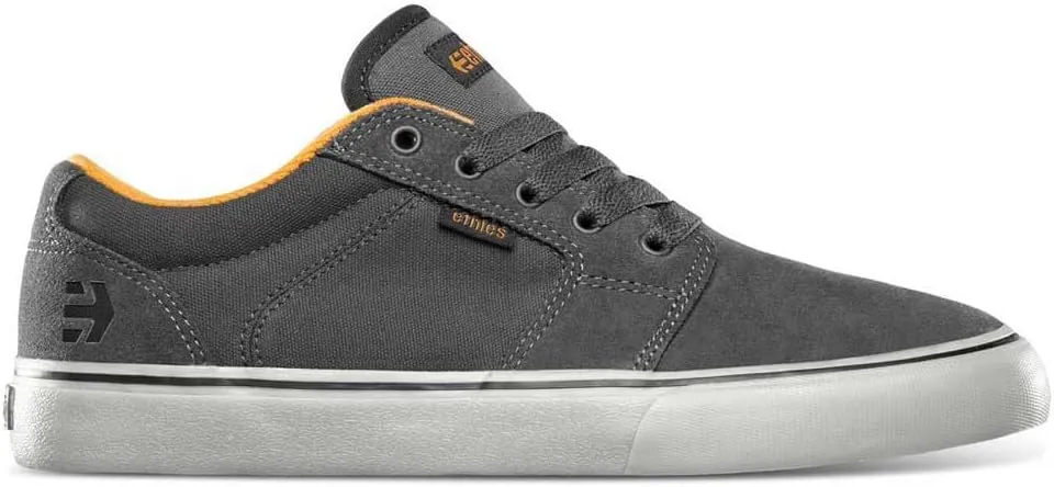 Etnies Men's Barge LS Low Top Skate Shoe, Dark Grey/Black/Orange, 11.5
