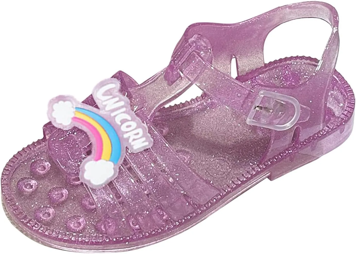 Flat Sandals Summer Shoes for Kids Big Kids Summer Girls Sandals Jelly Cloth Flower Fashion Children Open Toe Beach Shoes