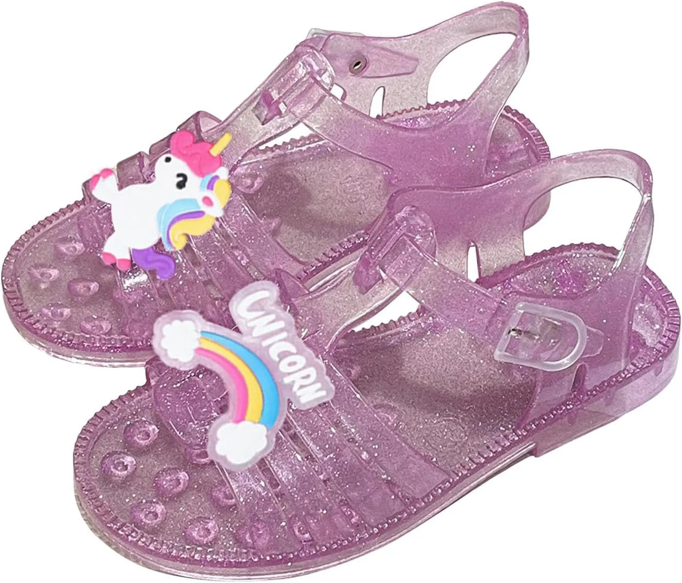 Flat Sandals Summer Shoes for Kids Big Kids Summer Girls Sandals Jelly Cloth Flower Fashion Children Open Toe Beach Shoes