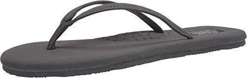 Flojos Fiesta 2.0 Charcoal Vintage Slip On Slide Thong Flat Flip Flops Sandals