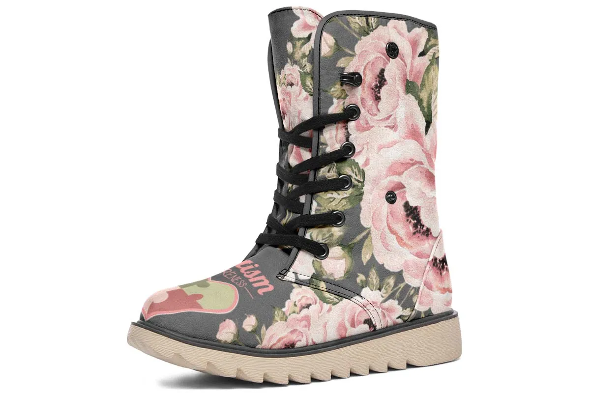 Floral Autism Awareness Polar Vibe Boots